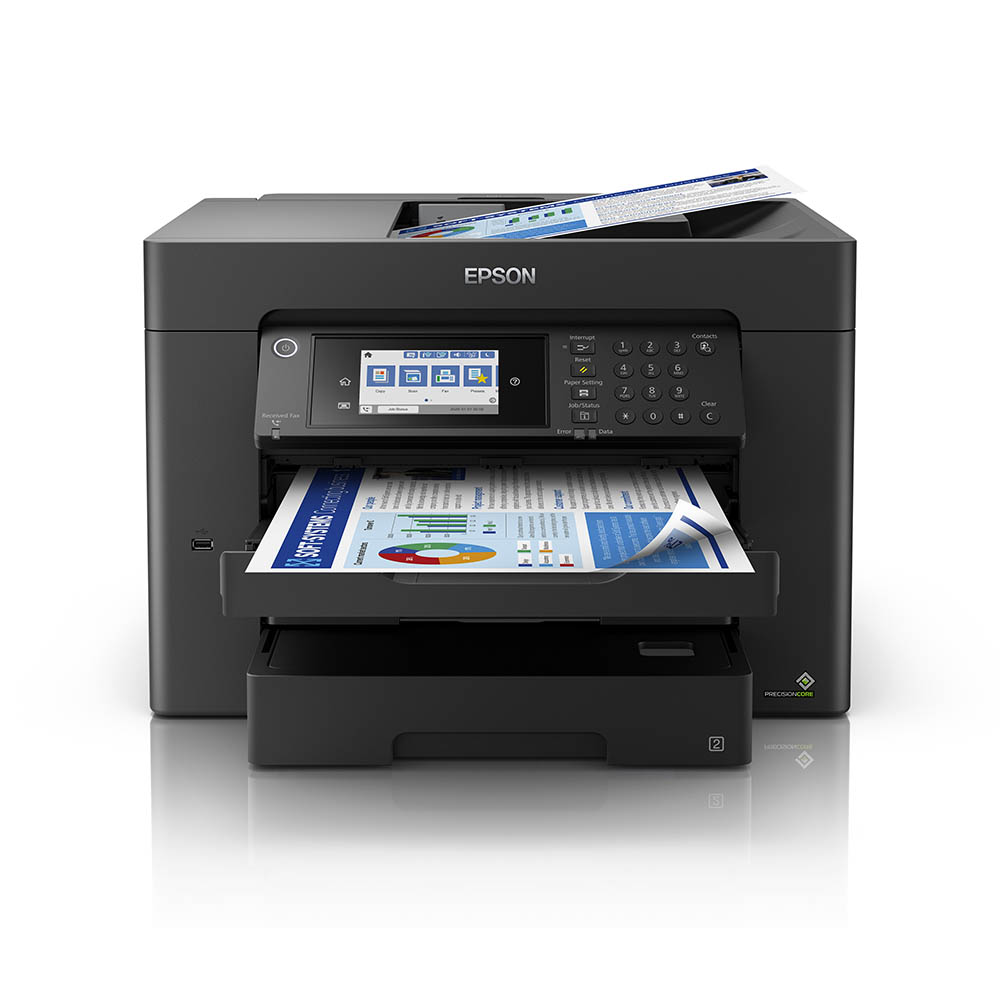 Image for EPSON WF-7845 WORKFORCE WIRELESS MULTIFUNCTION INKJET PRINTER A3 from Connelly's Office National