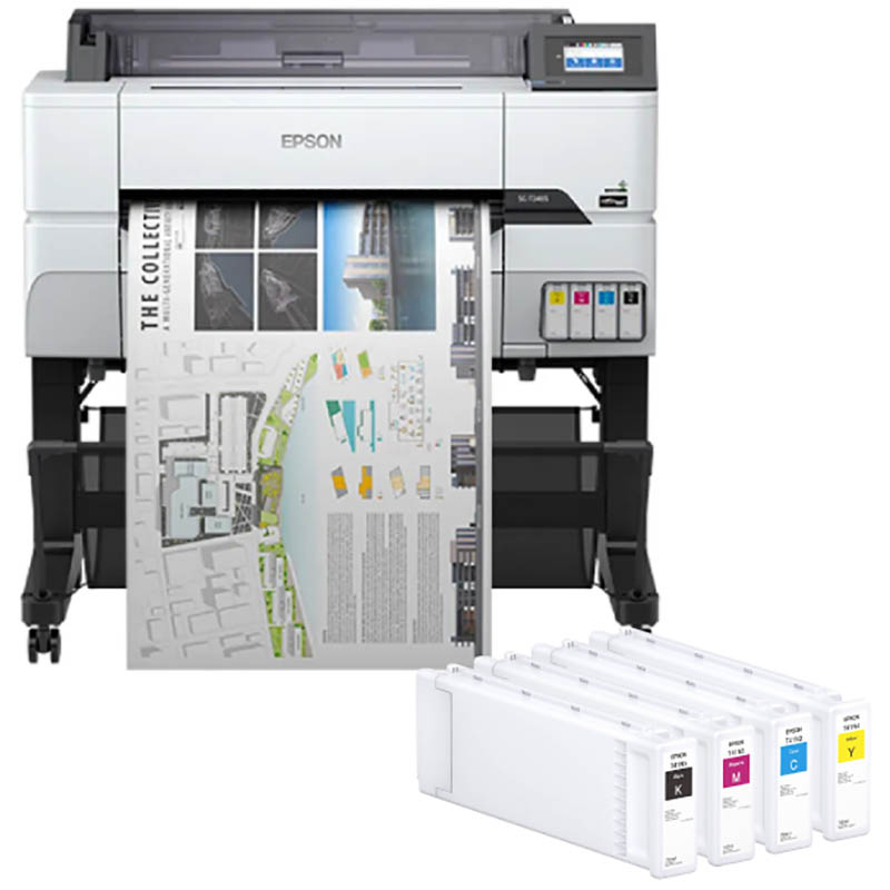 Image for EPSON SURECOLOR T3465 LARGE FORMAT PRINTER AND E41L INK CARTRIDGE COMBO from Surry Office National