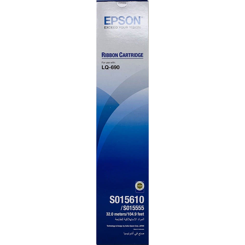 Image for EPSON S015610 LQ690 RIBBON CARTRIDGE BLACK from OFFICE NATIONAL CANNING VALE