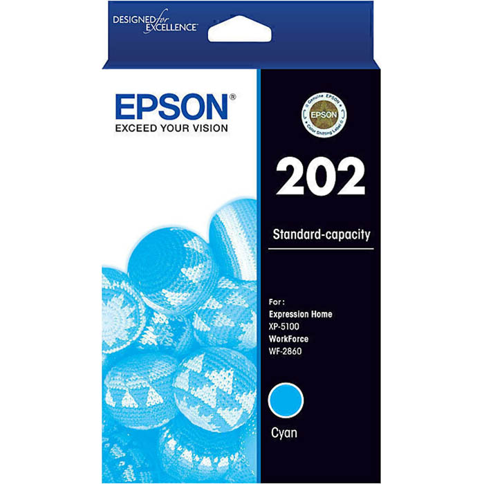 Image for EPSON 202 INK CARTRIDGE CYAN from Paul John Office National