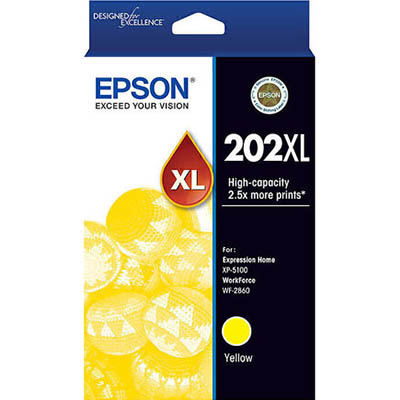 Image for EPSON 202XL INK CARTRIDGE HIGH YIELD YELLOW from OFFICE NATIONAL CANNING VALE, JOONDALUP & OFFICE TOOLS OPD
