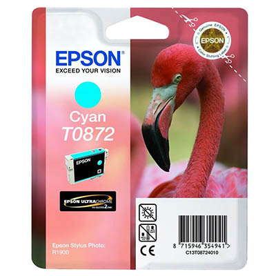 Image for EPSON T0872 INK CARTRIDGE CYAN from PaperChase Office National