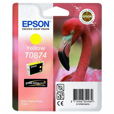 Image for EPSON T0874 INK CARTRIDGE YELLOW from Connelly's Office National