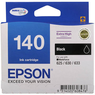 Image for EPSON T1401 140 INK CARTRIDGE HIGH YIELD BLACK from Surry Office National