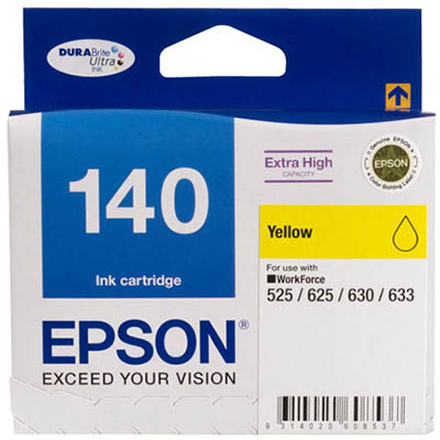 Image for EPSON T1404 140 INK CARTRIDGE HIGH YIELD YELLOW from Emerald Office Supplies Office National