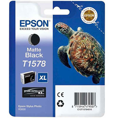 Image for EPSON T1578 INK CARTRIDGE MATTE BLACK from PaperChase Office National