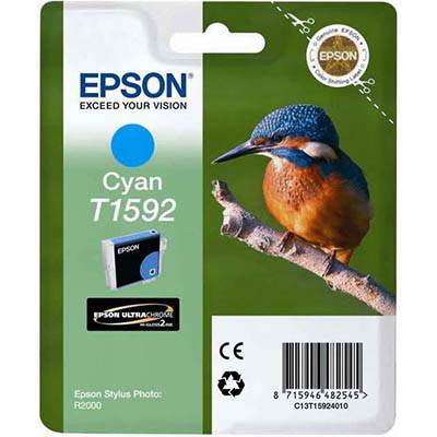Image for EPSON T1592 INK CARTRIDGE CYAN from Aztec Office National