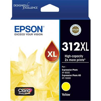 Image for EPSON 312XL INK CARTRIDGE HIGH YIELD YELLOW from Surry Office National