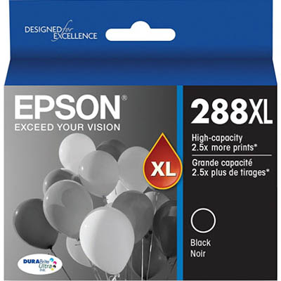 Image for EPSON 288XL INK CARTRIDGE HIGH YIELD BLACK from Surry Office National