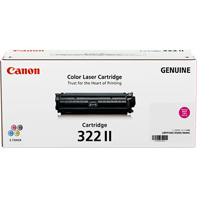 Image for CANON CART322 TONER CARTRIDGE HIGH YIELD MAGENTA from PaperChase Office National