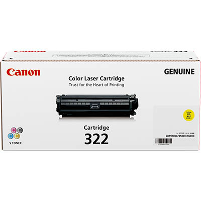 Image for CANON CART322 TONER CARTRIDGE YELLOW from Office National Sydney Stationery