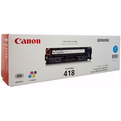 Image for CANON CART418 TONER CARTRIDGE CYAN from OFFICE NATIONAL CANNING VALE