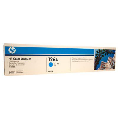 Image for HP CE311A 126A TONER CARTRIDGE CYAN from PaperChase Office National