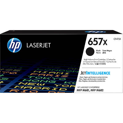 Image for HP CF470X 657X TONER CARTRIDGE HIGH YIELD BLACK from Mackay Business Machines (MBM) Office National