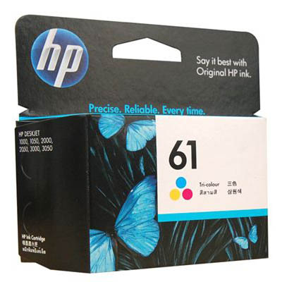 Image for HP CH562WA 61 INK CARTRIDGE TRI COLOUR PACK CYAN/MAGENTA/YELLOW from Connelly's Office National