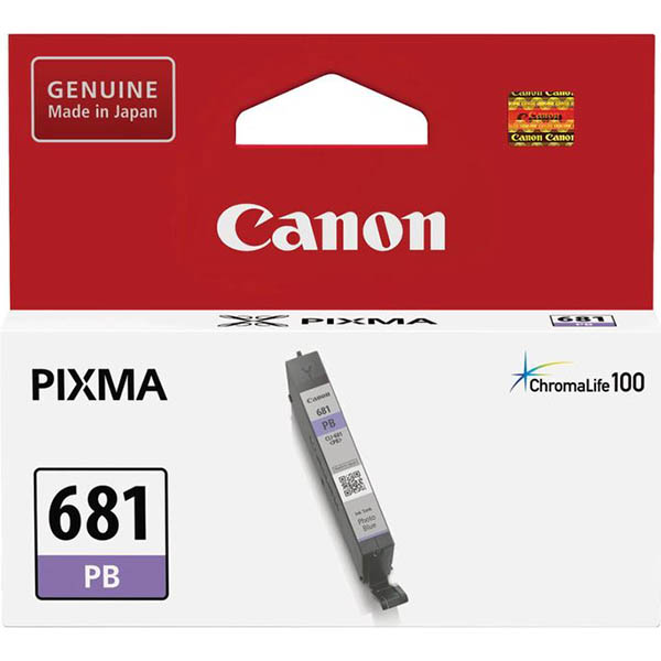 Image for CANON CLI681 INK CARTRIDGE PHOTO BLUE from Office National Perth CBD