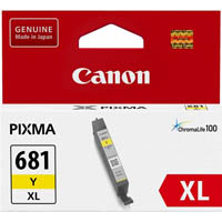 canon cli681xl ink cartridge high yield yellow
