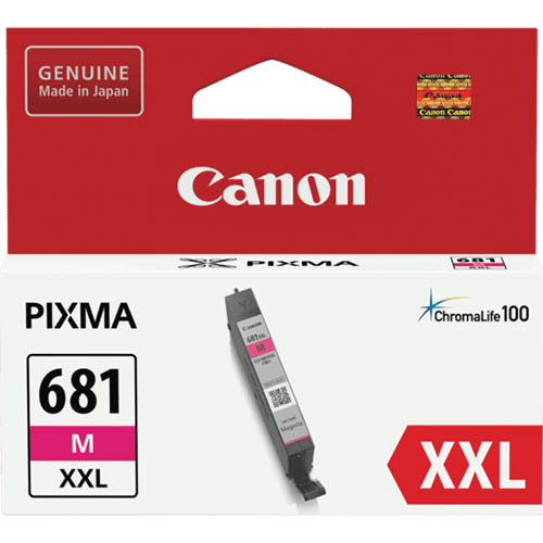 Image for CANON CLI681XXL INK CARTRIDGE EXTRA HIGH YIELD MAGENTA from Emerald Office Supplies Office National