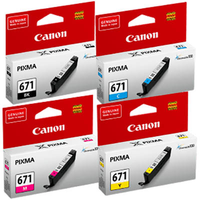 Image for CANON CLI671 INK CARTRIDGE VALUE PACK from Aztec Office National