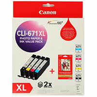 canon cli671xl ink cartridge high yield value pack