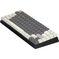 azio cascade 75% wireless hot-swappable keyboard space grey / forest light