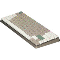 azio cascade slim 75% wireless hot-swappable keyboard bronze / forest dark