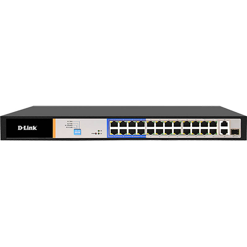 Image for D-LINK DES-F1026P-E SWITCH 26 PORT POE BLACK from OFFICE NATIONAL CANNING VALE