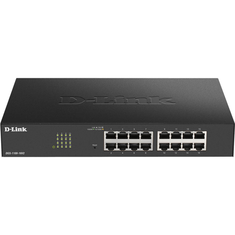 Image for D-LINK DGS-1100-16V2 SMART SWITCH 16 PORT GIGABIT MANAGED BLACK from Absolute MBA Office National