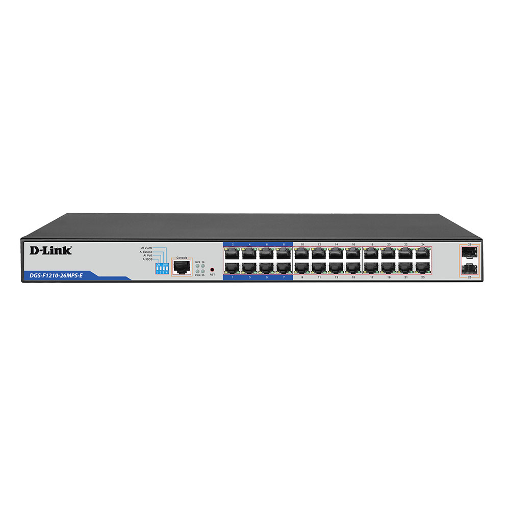 Image for D-LINK DGS-F1210-18PS-E SWITCH BLACK from PaperChase Office National