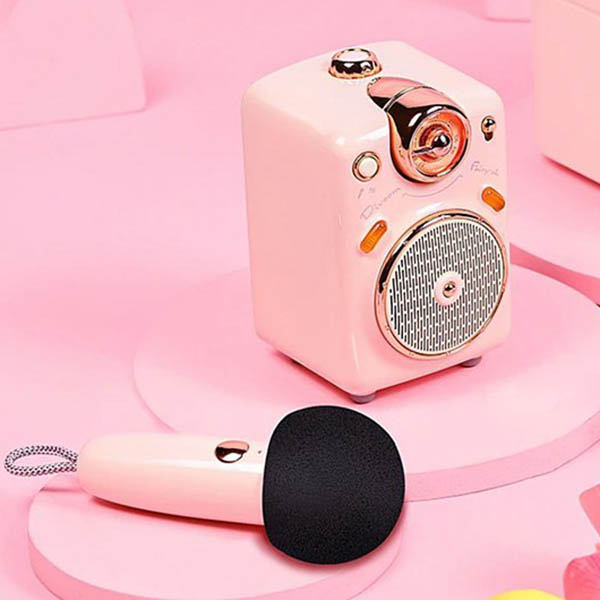 Image for DIVOOM FAIRY-OK MINI KARAOKE BLUETOOTH SPEAKER PINK from OFFICE NATIONAL CANNING VALE
