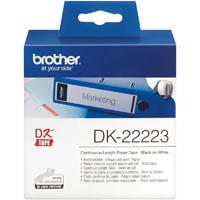 brother dk-22223 continuous paper label roll 50mm x 30.48m white