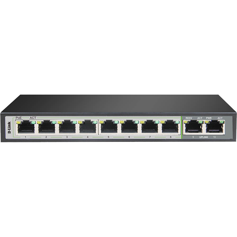 Image for D-LINK DGS-F1010P-E 10-PORT GIGABIT POE SWITCH from PaperChase Office National