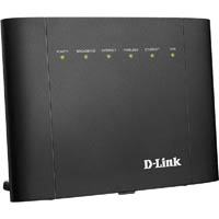 d-link ac750 modem router dual band gigabit vdsl2/ adsl2+ black