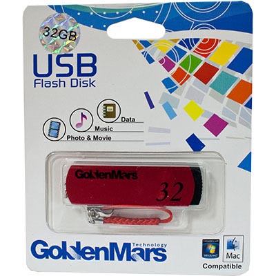 Image for GOLDEN MARS USB 2.0 FLASH DRIVE 32GB RED from Two Bays Office National