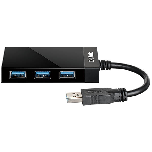 Image for D-LINK DUB-1341 SUPER SPEED 4-PORT HUB USB-A 3.0 BLACK from OFFICE NATIONAL CANNING VALE