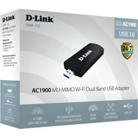 d-link dwa-192/dsau ultra wi-fi usb adapter ac1900 black/ silver