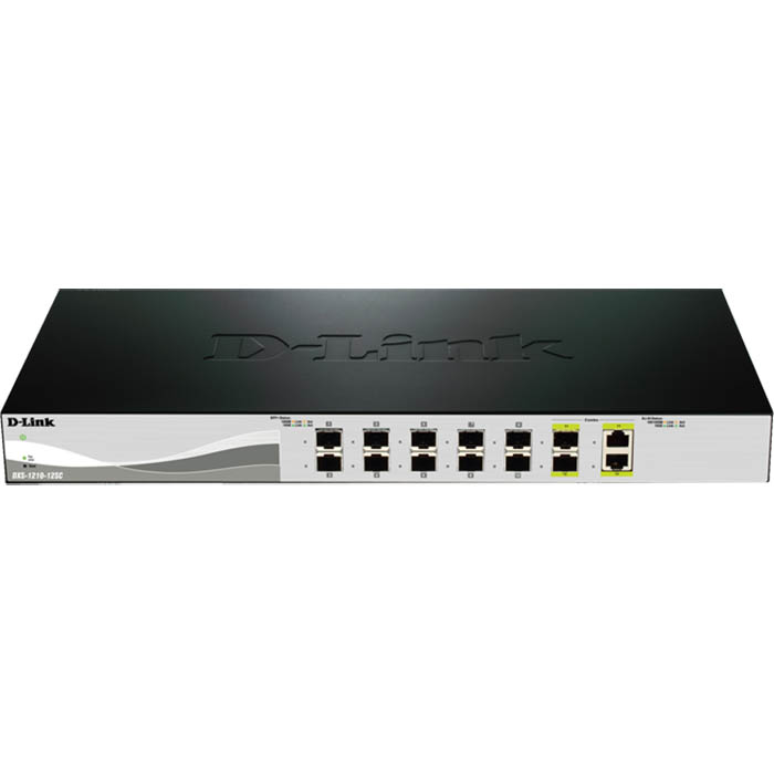 Image for D-LINK DXS-1210-12SC 12-PORT 10 GIGABIT SMART MANAGED SWITCH WITH 12 SFP+ PORTS AND 2 10GBASE-T (COMBO) PORTS from PaperChase Office National