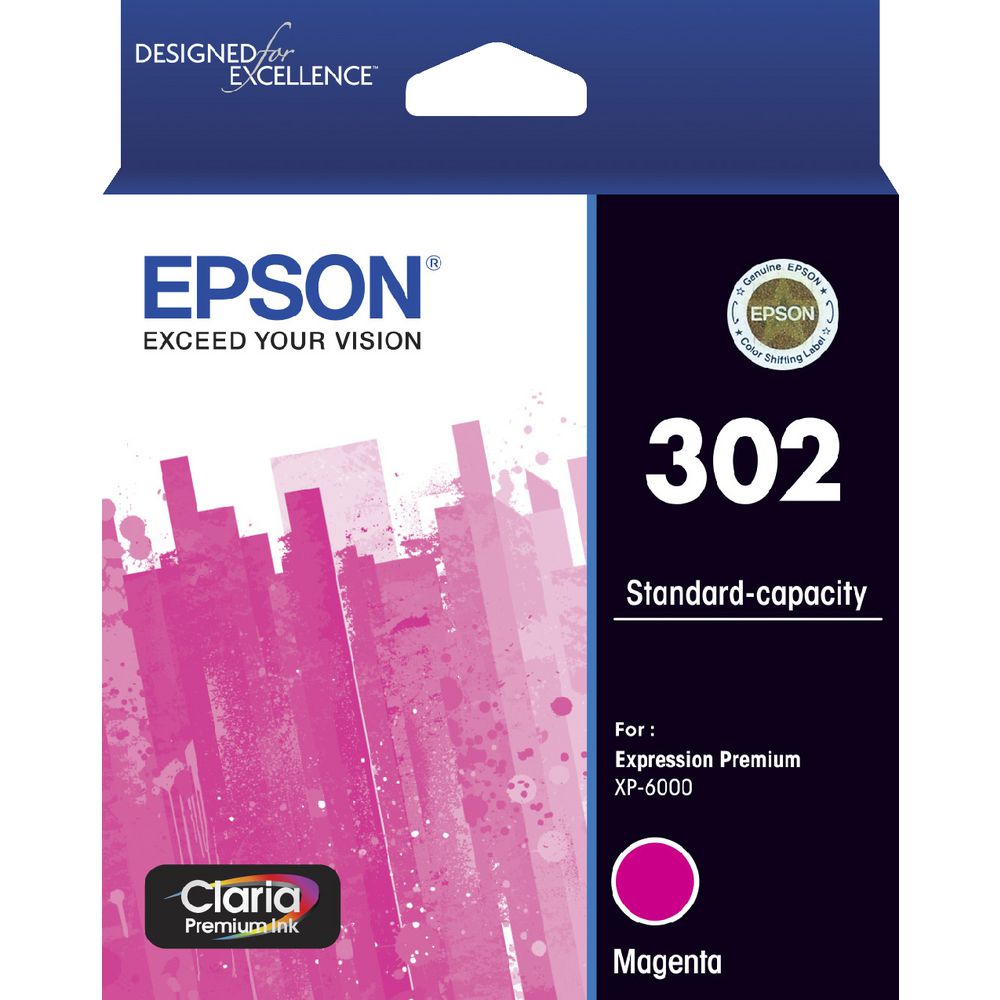 Image for EPSON 302 INK CARTRIDGE MAGENTA from PaperChase Office National