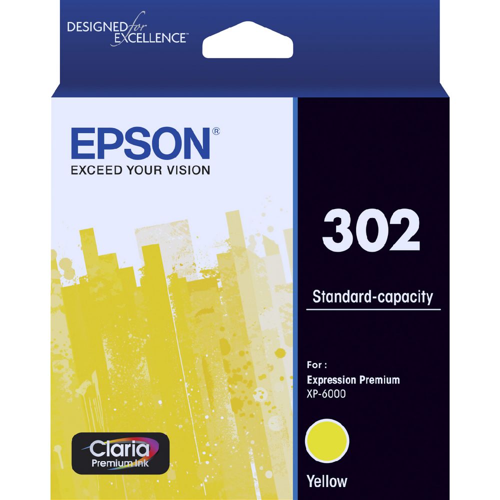 Image for EPSON 302 INK CARTRIDGE YELLOW from Discount Office National