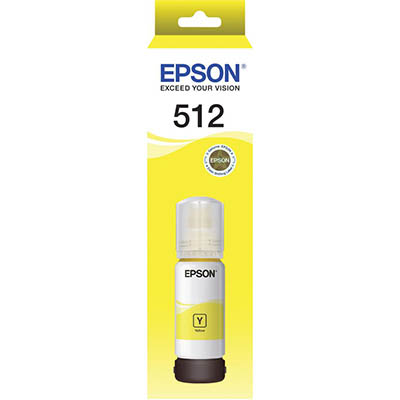 Image for EPSON T512 ECOTANK INK BOTTLE YELLOW from Complete Stationery Office National (Devonport & Burnie)