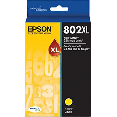 Image for EPSON 802XL INK CARTRIDGE HIGH YIELD YELLOW from Office National Limestone Coast