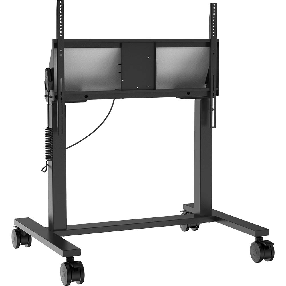 Image for MAXHUB EST09 HEIGHT ADJUSTABLE MONITOR TROLLEY BLACK from Office National