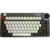 azio foqo pro wireless hot-swappable keyboard olive green light