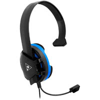 turtle beach recon chat headset wired black/blue