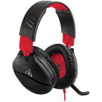 turtle beach recon 70n headset wired black/red