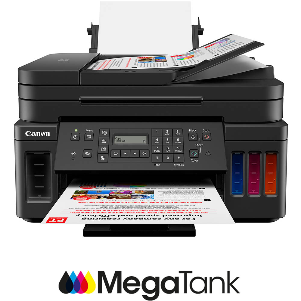 Image for CANON G7065 PIXMA MEGATANK WIRELESS MULTIFUNCTION INKJET PRINTER A4 from PaperChase Office National