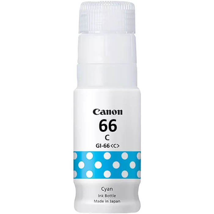 Image for CANON GI66 MEGATANK INK BOTTLE 70ML CYAN from Office National Perth CBD