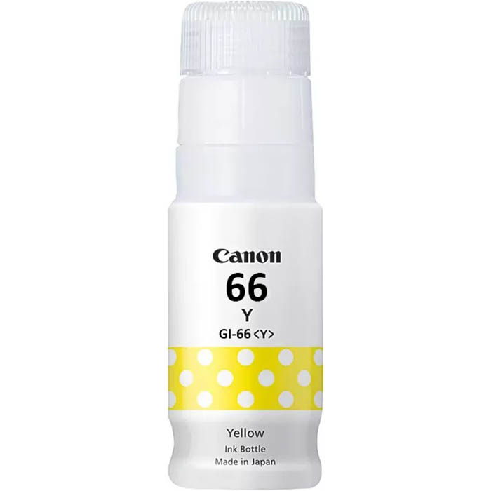 Image for CANON GI66 MEGATANK INK BOTTLE 70ML YELLOW from Office National Perth CBD