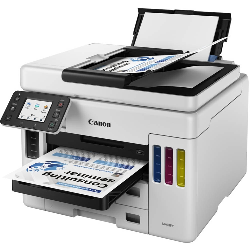 Image for CANON GX7060 MAXIFY MEGATANK WIRELESS MULTIFUNCTION INKJET PRINTER A4 from PaperChase Office National