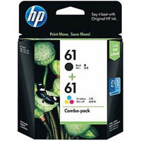 hp cr311aa 61 ink cartridge black and colour pack